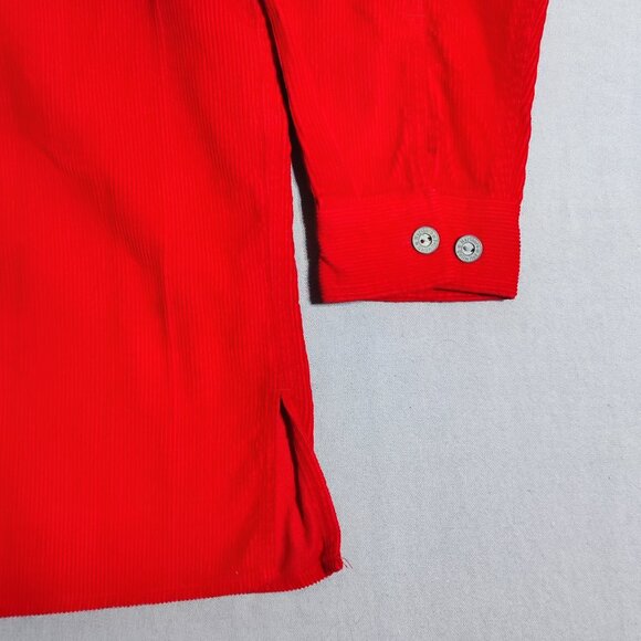 Vintage NWT Marlboro Unlimited 1/4 zip up corduroy jacket men's sz S red colour - Picture 9 of 13
